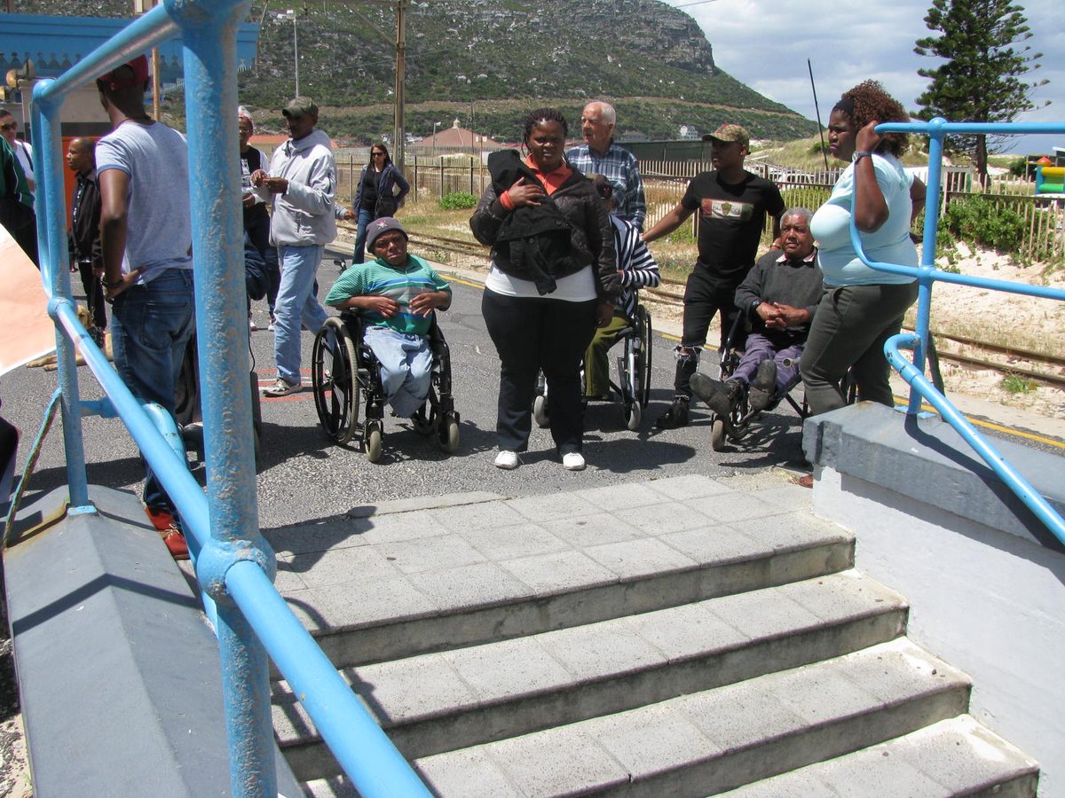 At a community event