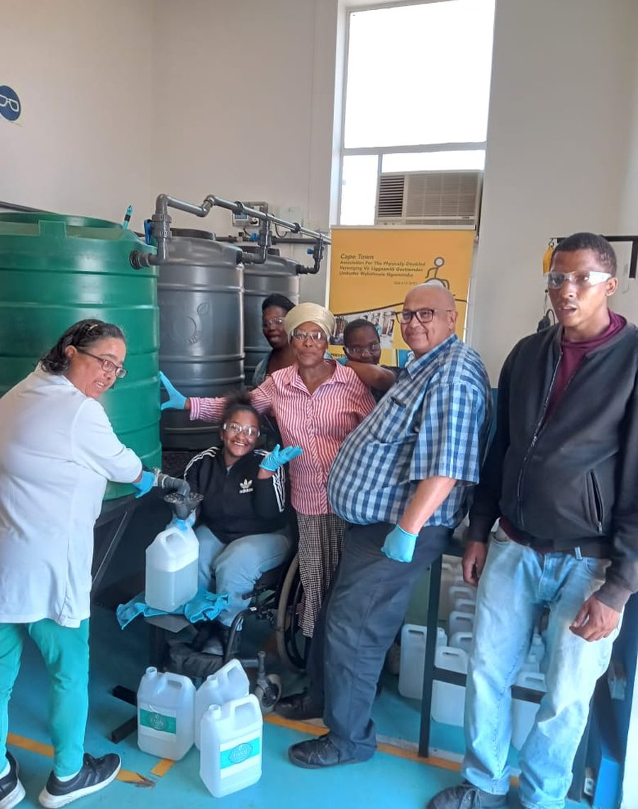 A Cape Town APD skills and training session with members and staff